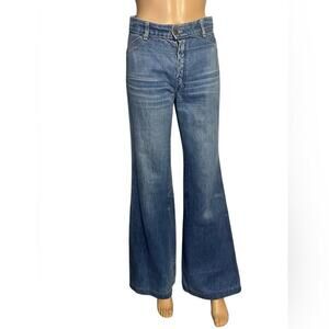 Germany made 1970s jeans Women's Wide-Leg Flare Jeans small